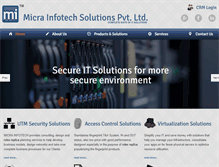 Tablet Screenshot of micrainfotech.com